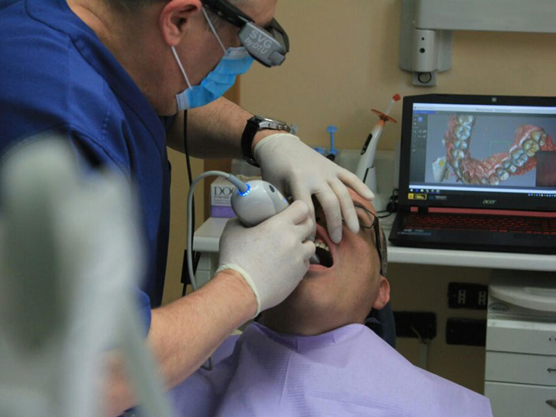 a person getting dental treatment